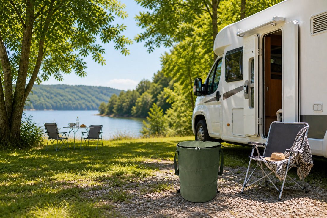 Waarom een opvouwbare prullenbak ideaal is voor camper en caravan