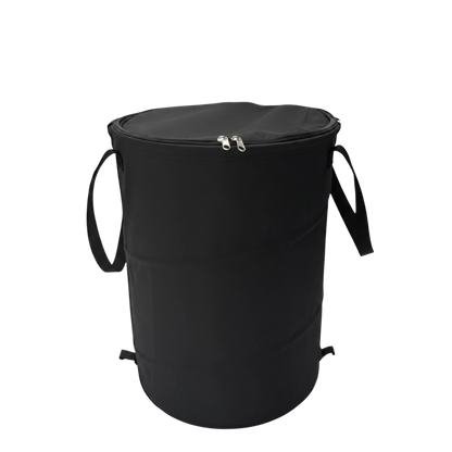 Opvouwbare Kampeerprullenbak Zwart 60L – Waterdicht & Afsluitbaar