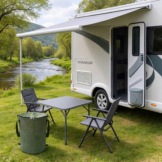 Opvouwbare Kampeerprullenbak Groen 60L – Waterdicht & Afsluitbaar