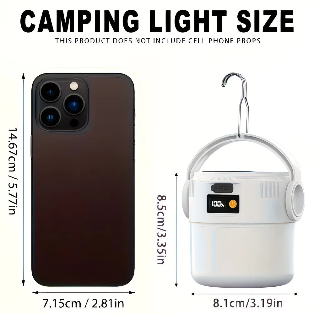 maat indicatie van de lamp in vergelijking met telefoon